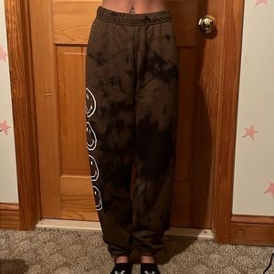 PAC Sun, bleach splashed, size XS/small, happy face graphic